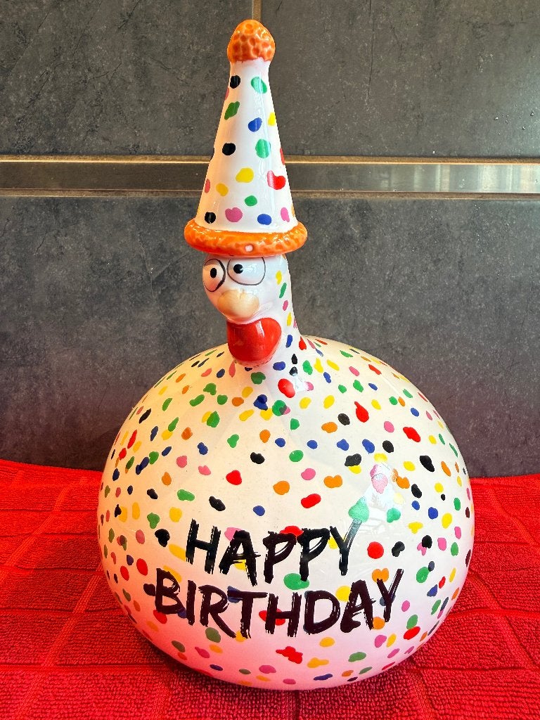Grande poule pondeuse Anniversaire - J-Line, Enlèvement ou Envoi, Comme neuf, Animal
