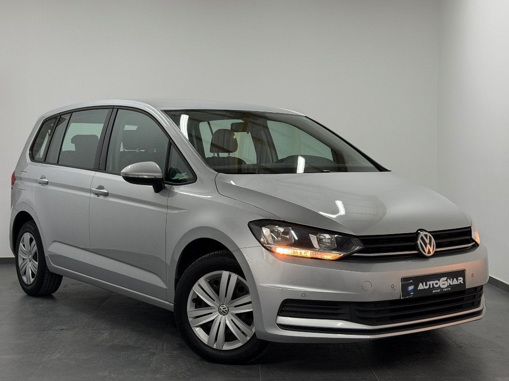 Volkswagen Touran 1.2 TSI 7pl -1erMain- Airco - Navi -Carnet, Autos, 1197 cm³, Argent ou Gris, Achat, Entreprise