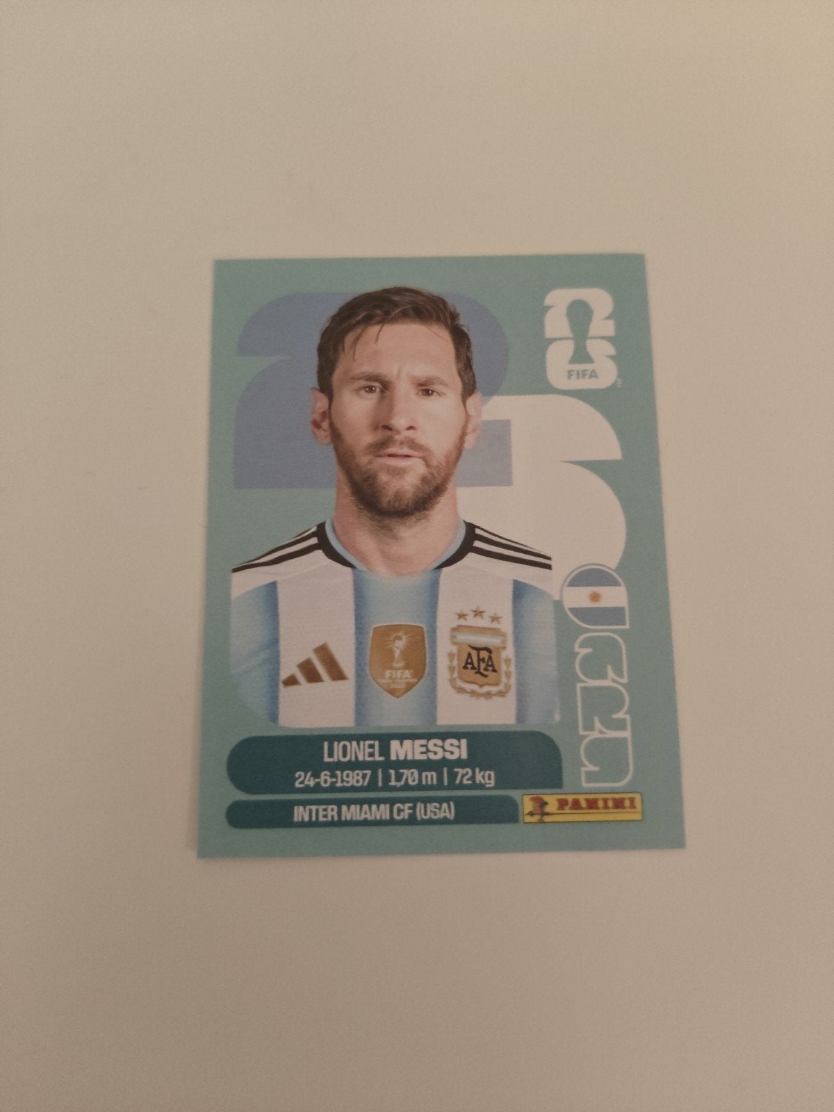 Coupe du monde Panini 2026 — Lionel Messi #ARG17 (autocollan, Enlèvement, Neuf, Affiche, Image ou Autocollant