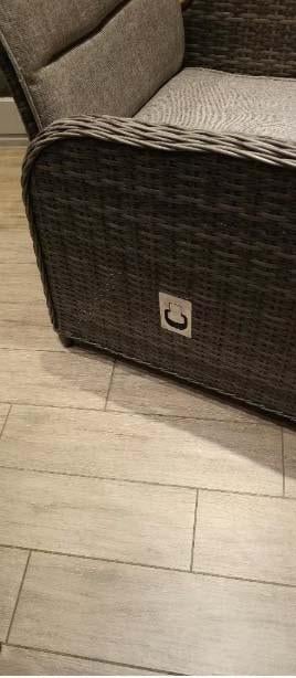 2 relaxstoelen,zetels in rotan,met kantelfunctie zie foto's, Eenpersoons, Minder dan 75 cm, Riet of Rotan, Ophalen of Verzenden