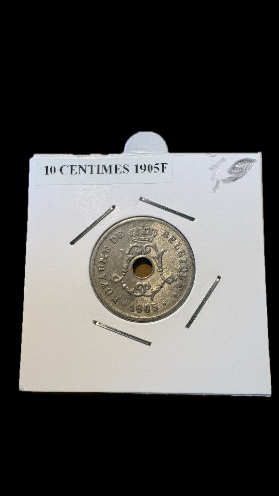LEOPOLD II: 10 cent 1905F, Postzegels en Munten, Ophalen of Verzenden