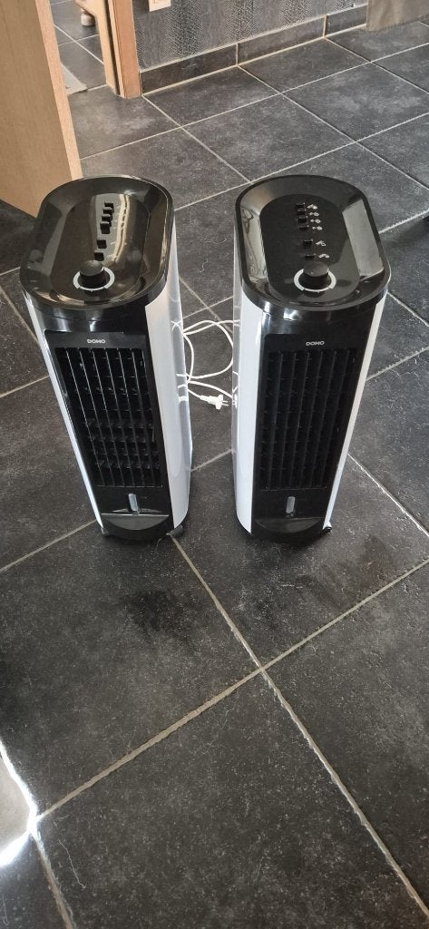 2 stuks Domo DO156A - Luchtkoeler/ventilator - Wit, Ophalen, Timer, Minder dan 60 m³, 3 snelheden of meer