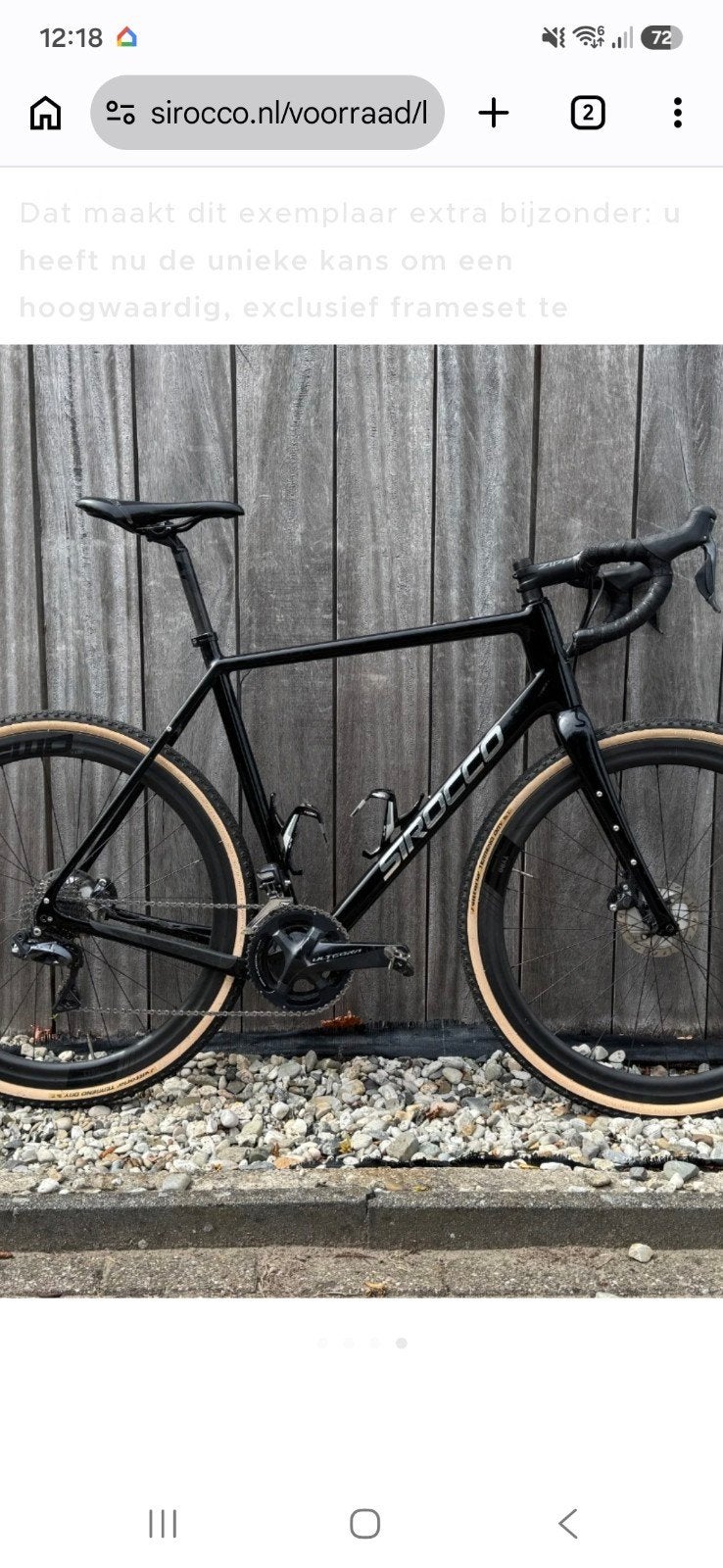 Sirocco SR Gravel fiets, Overige merken, 28 inch, Gebruikt, Carbon