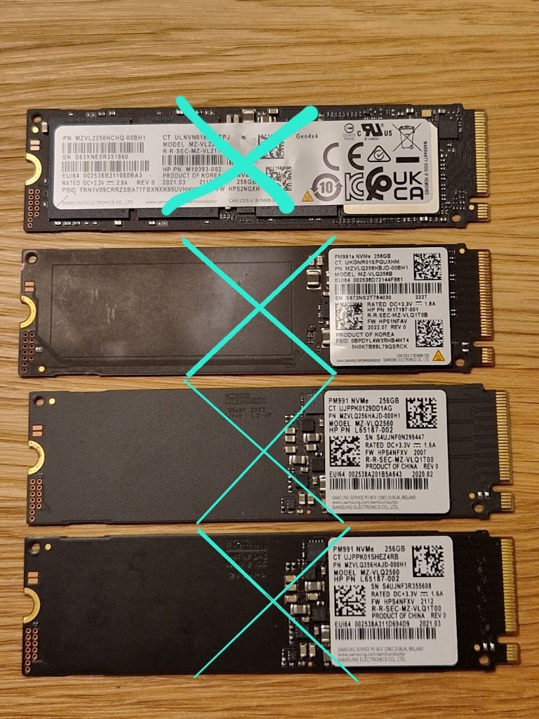 SSD 256GB m.2 NVMe 2280 PCI-E 3.0 x4 Samsung, Intel, Kioxia, Informatique & Logiciels, Enlèvement ou Envoi, SSD, Comme neuf, Desktop