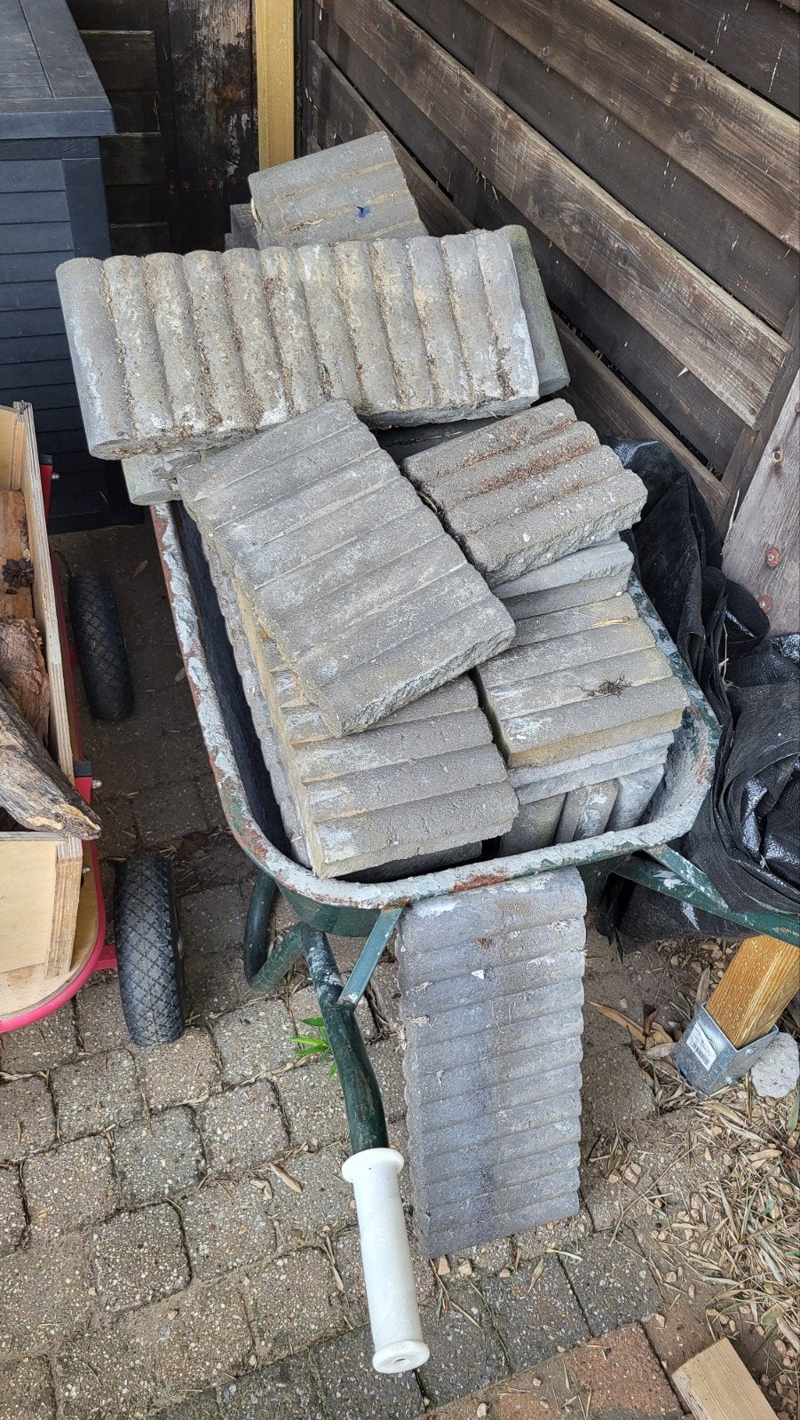 borduurstenen, Tuin en Terras, Ophalen, Gebruikt, Beton