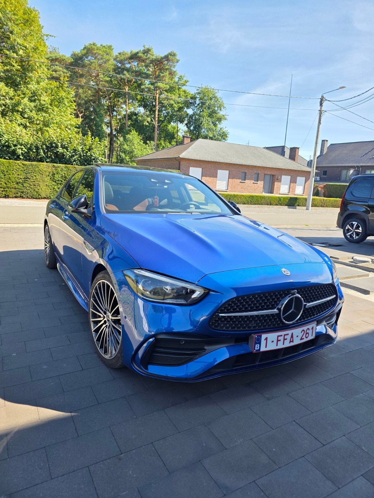 Prachtige c220d amg shadow line, Autos, Cuir, Achat, Euro 6, Hybride Électrique/Diesel