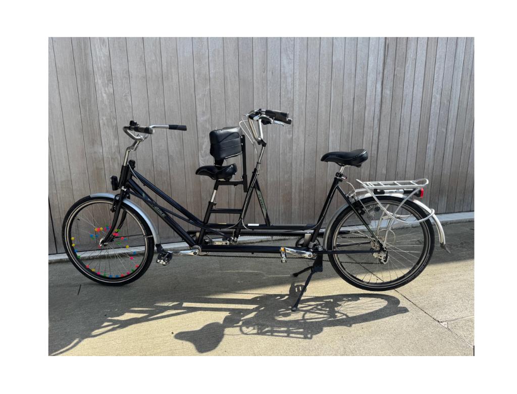 Tribike ouder-kind tandemfiets in zeer goede staat, Ophalen, Zo goed als nieuw, Tribike