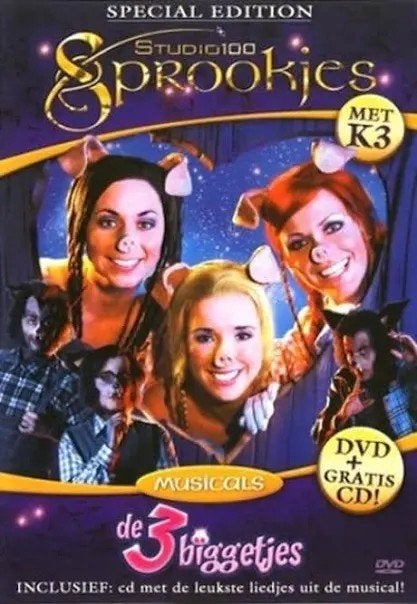 k3 de 3 biggetjes, Cd's en Dvd's, Ophalen of Verzenden, Gebruikt