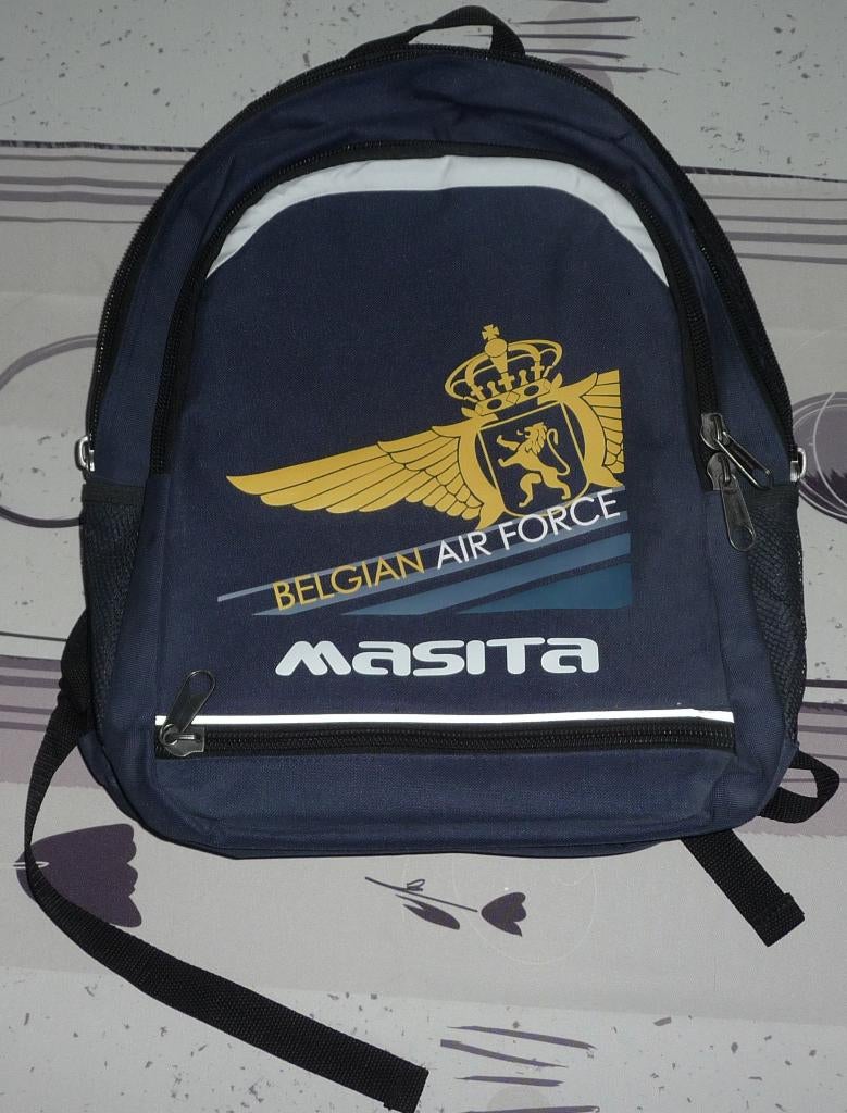 Sac à dos pour PC Portable 15" - Logo Belgian Air Force, Computers en Software, Laptoptassen, 15 inch, Gevoerd laptopvak, Nieuw