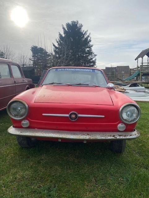 Fiat 850 coupé, Autos, Rouge, Achat, Coupé, Boîte manuelle
