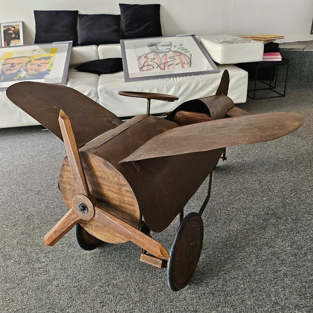 Antiek trapvliegtuig ., Antiek en Kunst, Ophalen