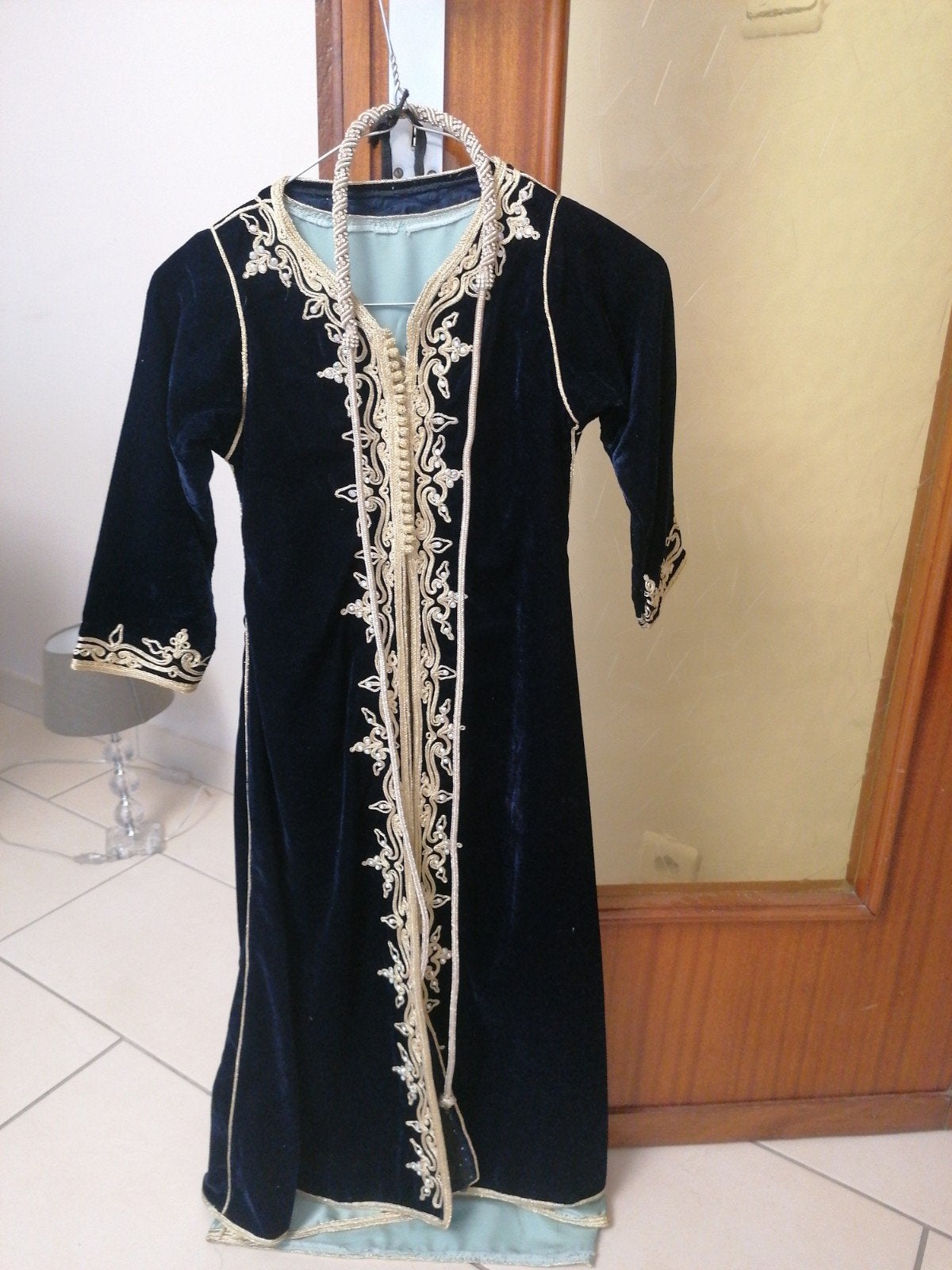 Marokkaanse kaftan, Kleding | Dames, Trouwkleding en Trouwaccessoires, Ophalen, Zo goed als nieuw, Blauw