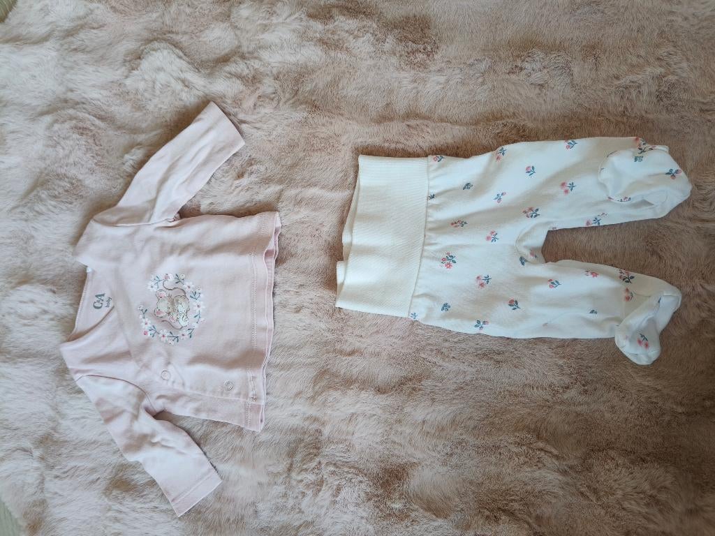 Setje maat 56, Kinderen en Baby's, Babykleding | Maat 56, Ophalen, C&A, Meisje, Nieuw