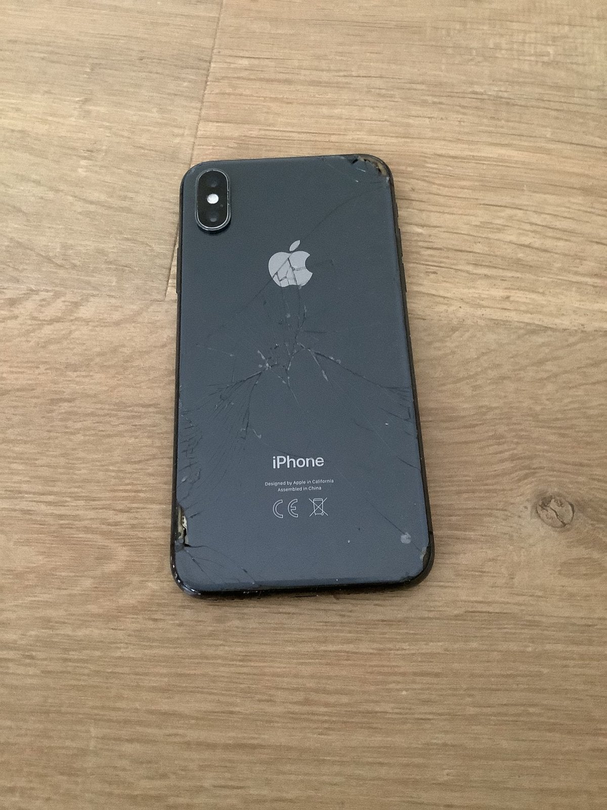iPhone X / XS Space Gray - Defect (Scherm & Achterkant kapot, Telecommunicatie, Mobiele telefoons | Apple iPhone, Ophalen, IPhone X