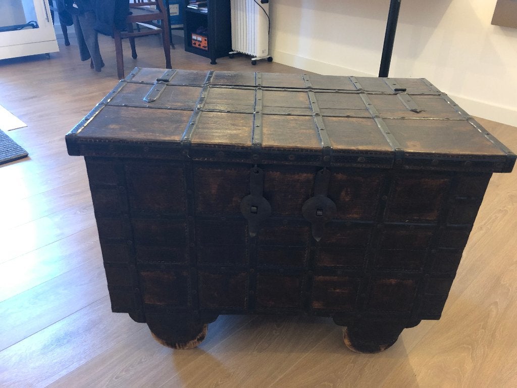 houten kist, Ophalen, 50 – 75, 50 tot 100 cm, Teakhout