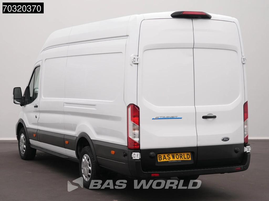 Ford e-Transit 184pk Elektrisch 68kWh 317km WLTP L4H3 Hoog D, Auto's, Automaat, Stof, Gebruikt, Wit