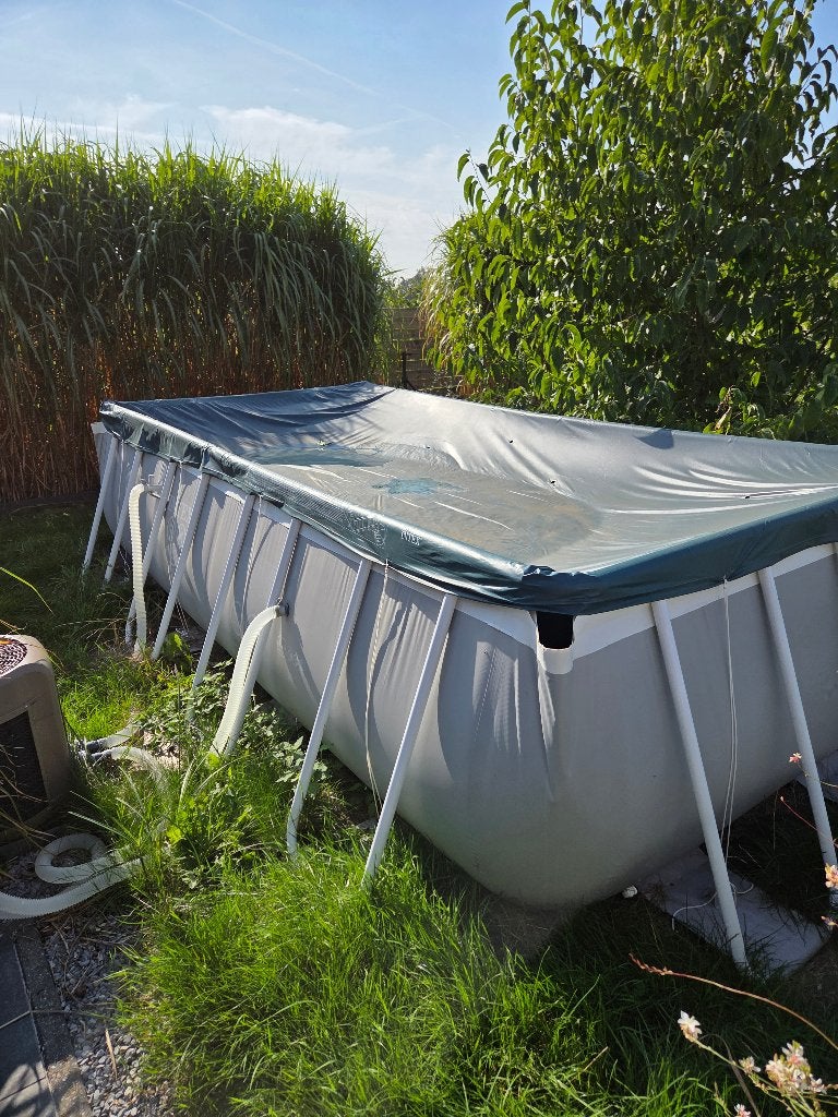 Piscine Intex 4m2m avec pompe à chaleur et accessoires, Jardin & Terrasse, Enlèvement, Utilisé, Pompe