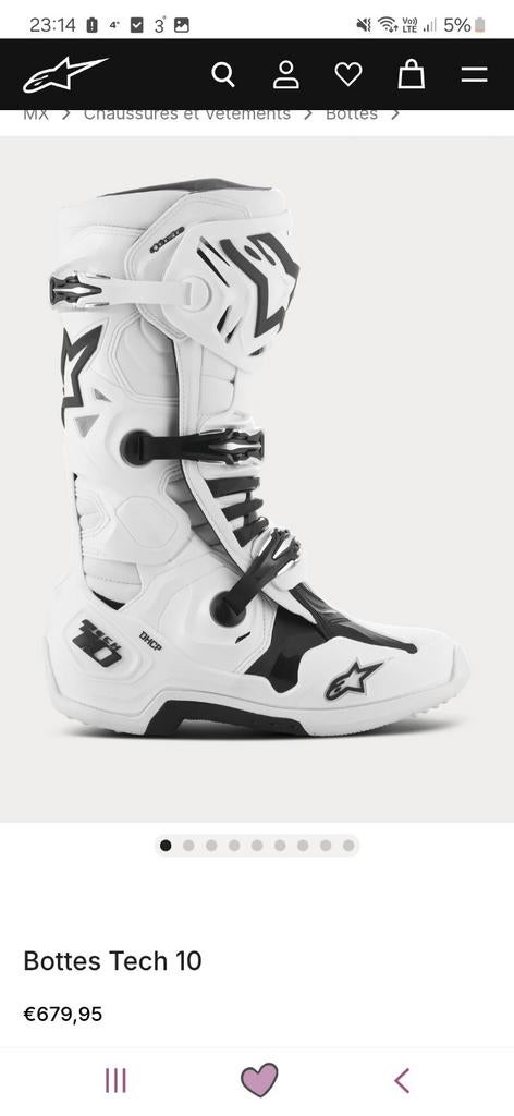 Botte tech 10 a  vendre, Motoren, Kleding | Motorkleding