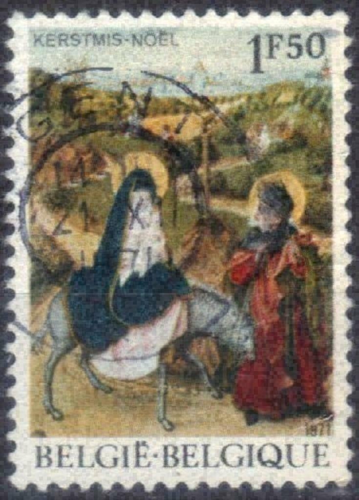 Belgie 1971 - Yvert/OBP 1608 - De vlucht naar Egypte (ST), Verzenden, Gestempeld, Gestempeld, Kerst