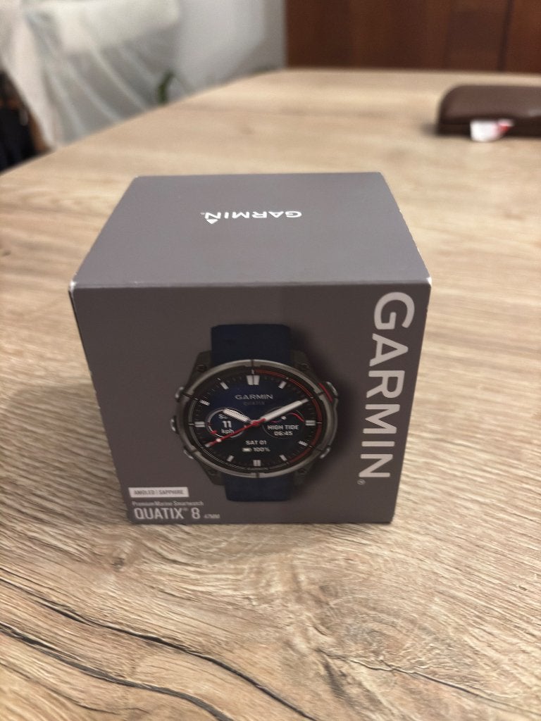 Garmin Quatix 8 nieuw in ongeopend doosje, Ophalen, Carmin, Blauw, Nieuw
