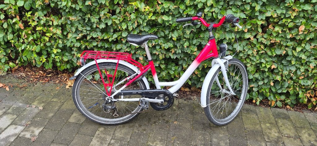 Meisjes fiets 24 inch, Fietsen en Brommers, Fietsen | Meisjes, Ophalen, Velgrem, Versnellingen, Gebruikt
