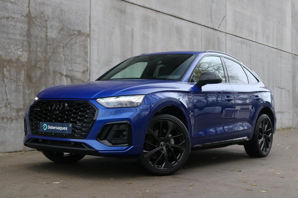Audi Q5 Q5 55 TFSIe Sportback quattro S tronic S line, Auto's, Zwart, Bedrijf, 5 zetels, 5 deurs