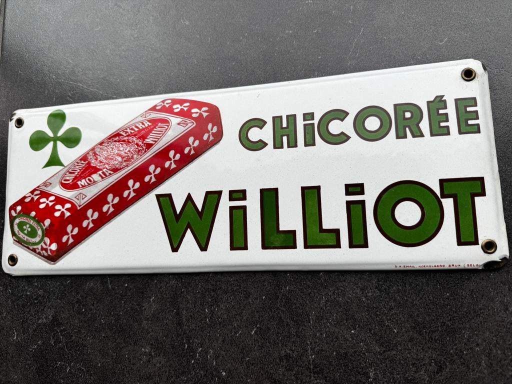 Emaille bord, Verzamelen, Ophalen of Verzenden, Zo goed als nieuw, Reclamebord