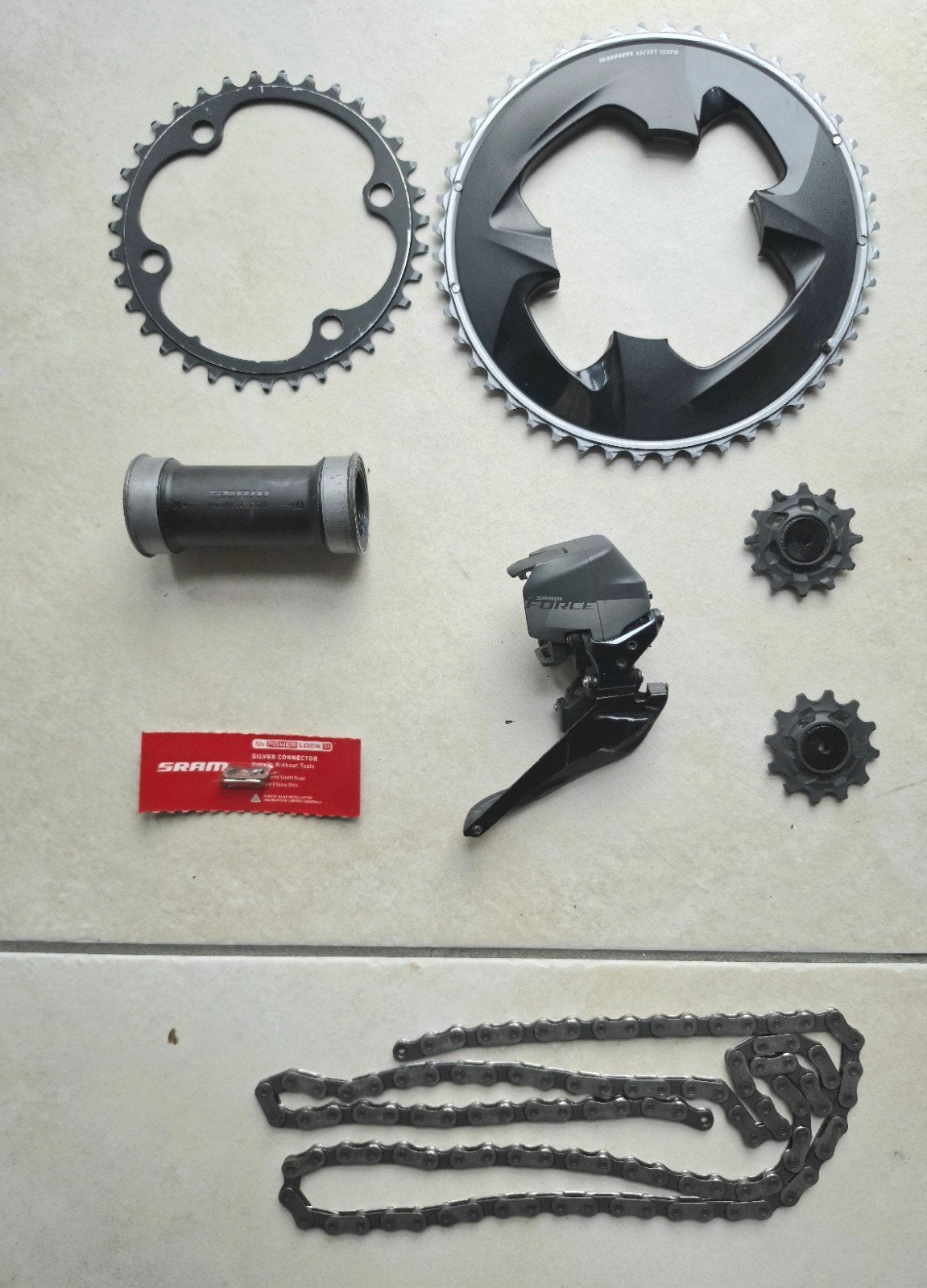 SRAM FORCE D1 onderdelen - uitstekende staat, Ophalen, Zo goed als nieuw, Derailleur of Ketting, SRAM