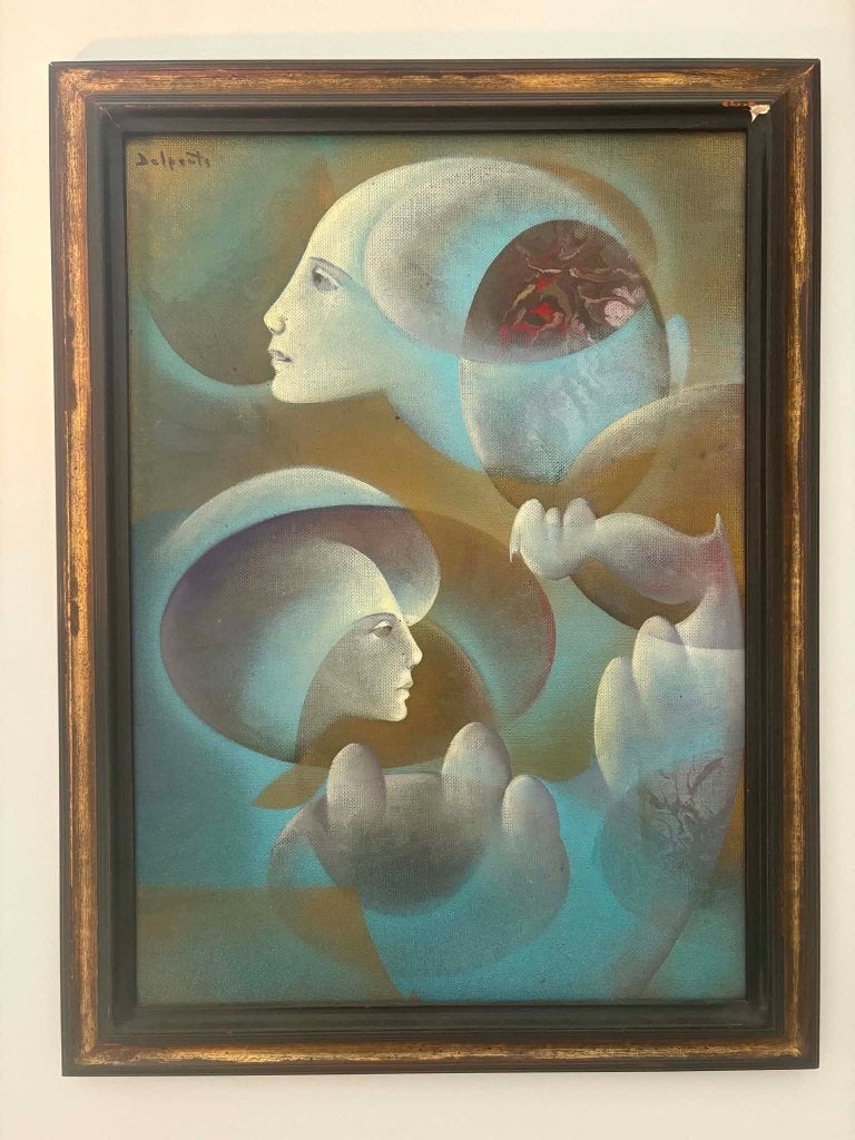 Charles Delporte - Huile sur toile, Antiquités & Art, Enlèvement, Cadre spécial, Toile