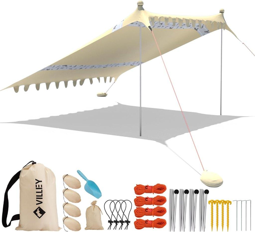 Strand Tent - Makkelijk op te zetten, Caravanes & Camping, Enlèvement ou Envoi, Neuf