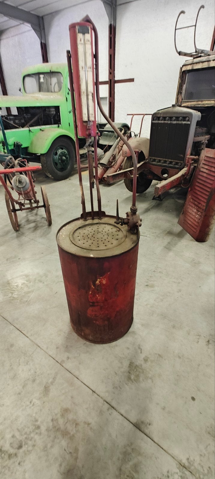 Oude brandstof pomp, Verzamelen, Ophalen