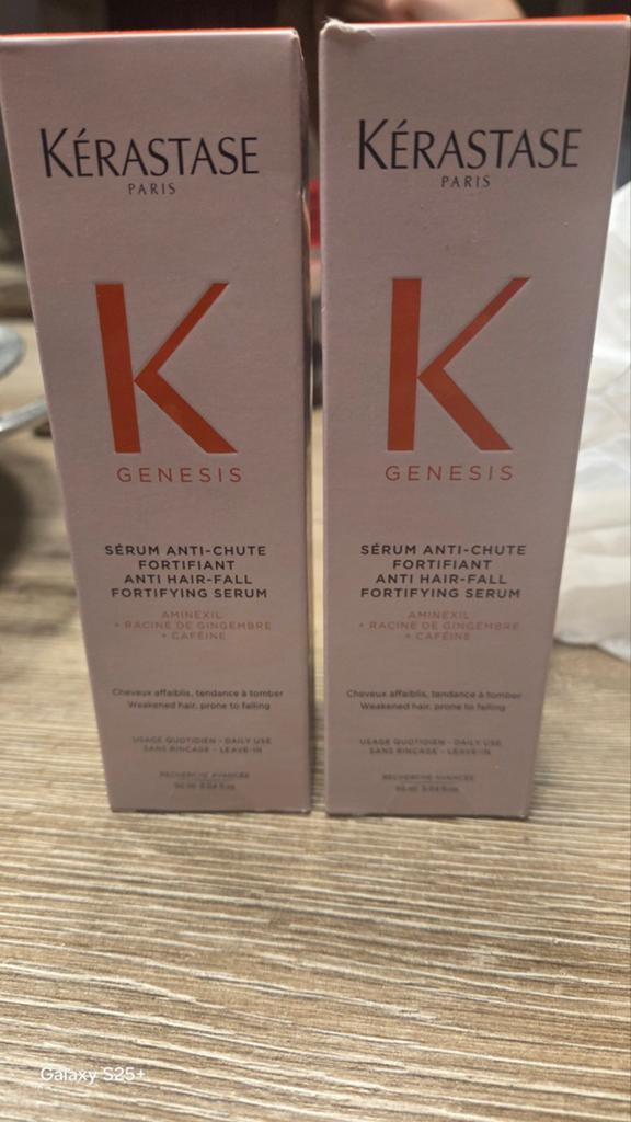2x Kerastase Paris K Genesis 90ml (ongeopend!!), Ophalen of Verzenden, Nieuw, Haarverzorger of -hersteller