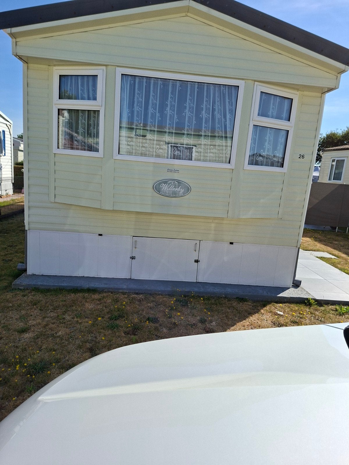 mooie carvan in bredene