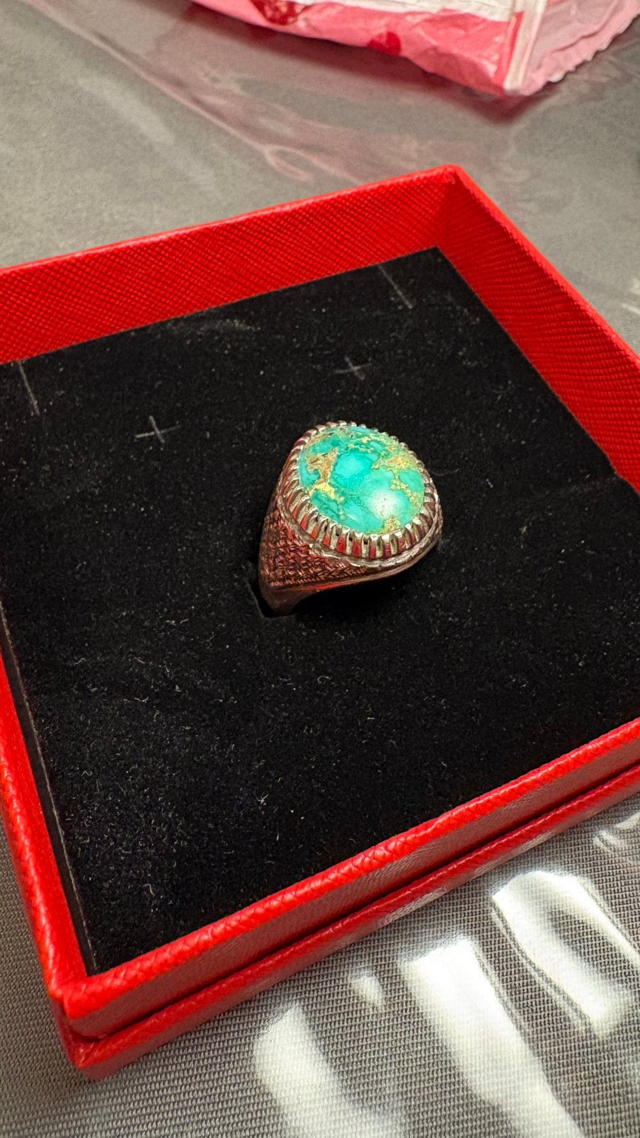 Nishapuri steen silver ring, Ophalen, Zo goed als nieuw