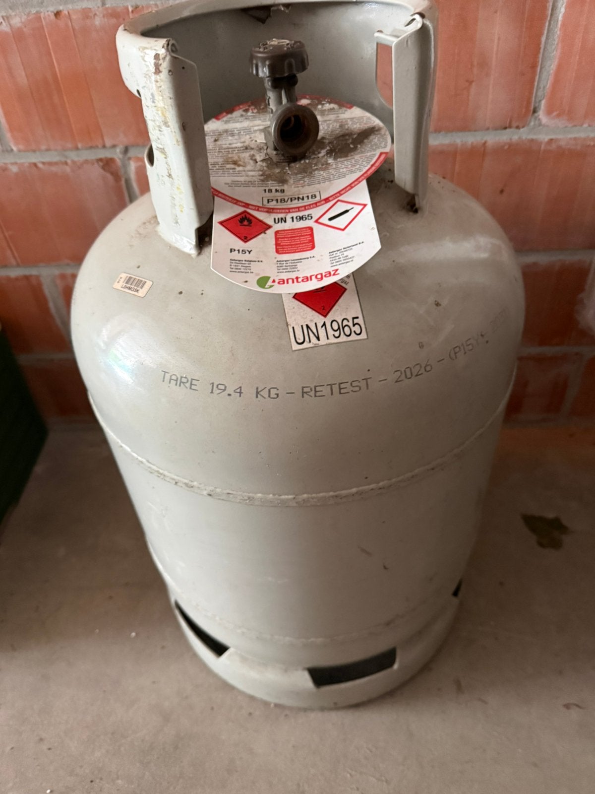 GASFLES, Ophalen, Zo goed als nieuw