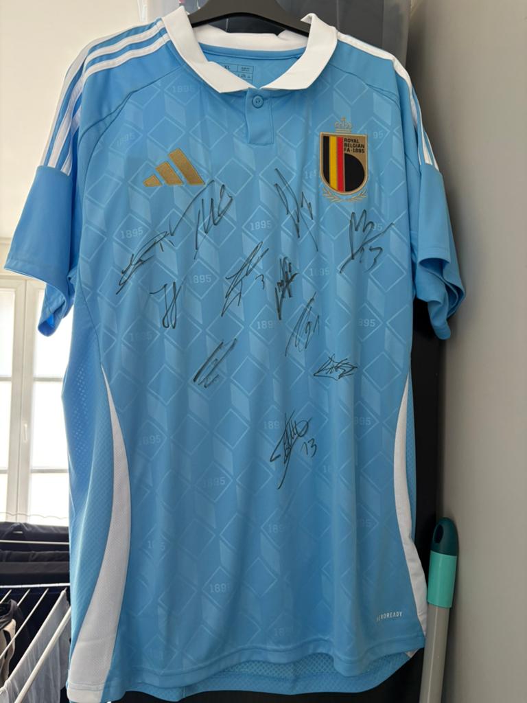 Gesigneerd t-shirt rode duivels, Taille XL, Enlèvement, Neuf, Maillot