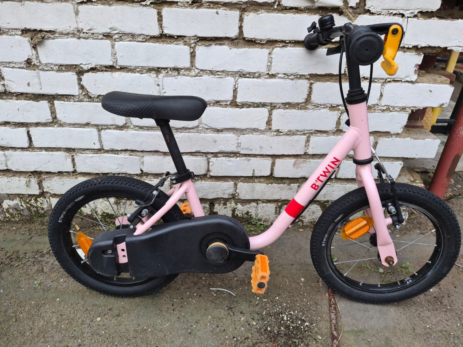 kinderfiets, Fietsen en Brommers, Ophalen, Zo goed als nieuw, Velgrem, Btwin Decathlon