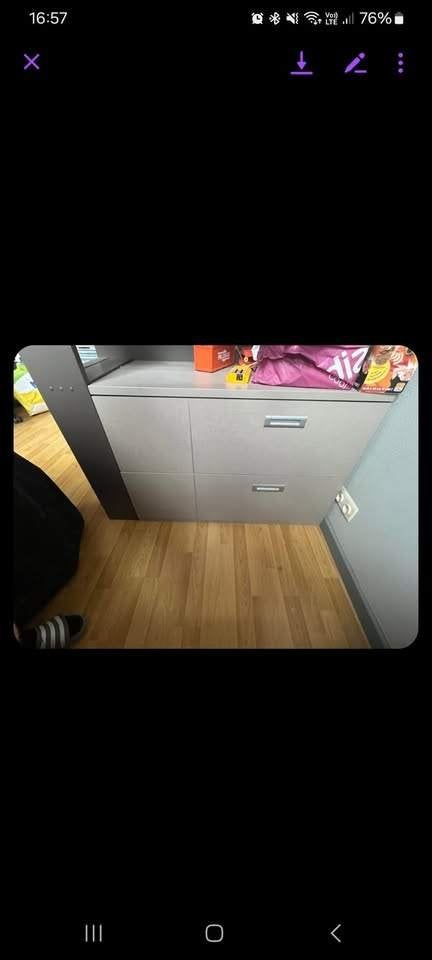 Lit en hauteur à vendre, 100 cm, Une personne, Enlèvement, Utilisé
