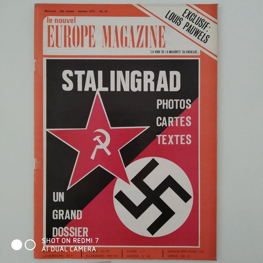 Le Nouvel EUROPE MAGAZINE nr 20 (janvier 1972), Collections, Revues, Journaux & Coupures, Enlèvement ou Envoi, 1960 à 1980, Journal ou Magazine