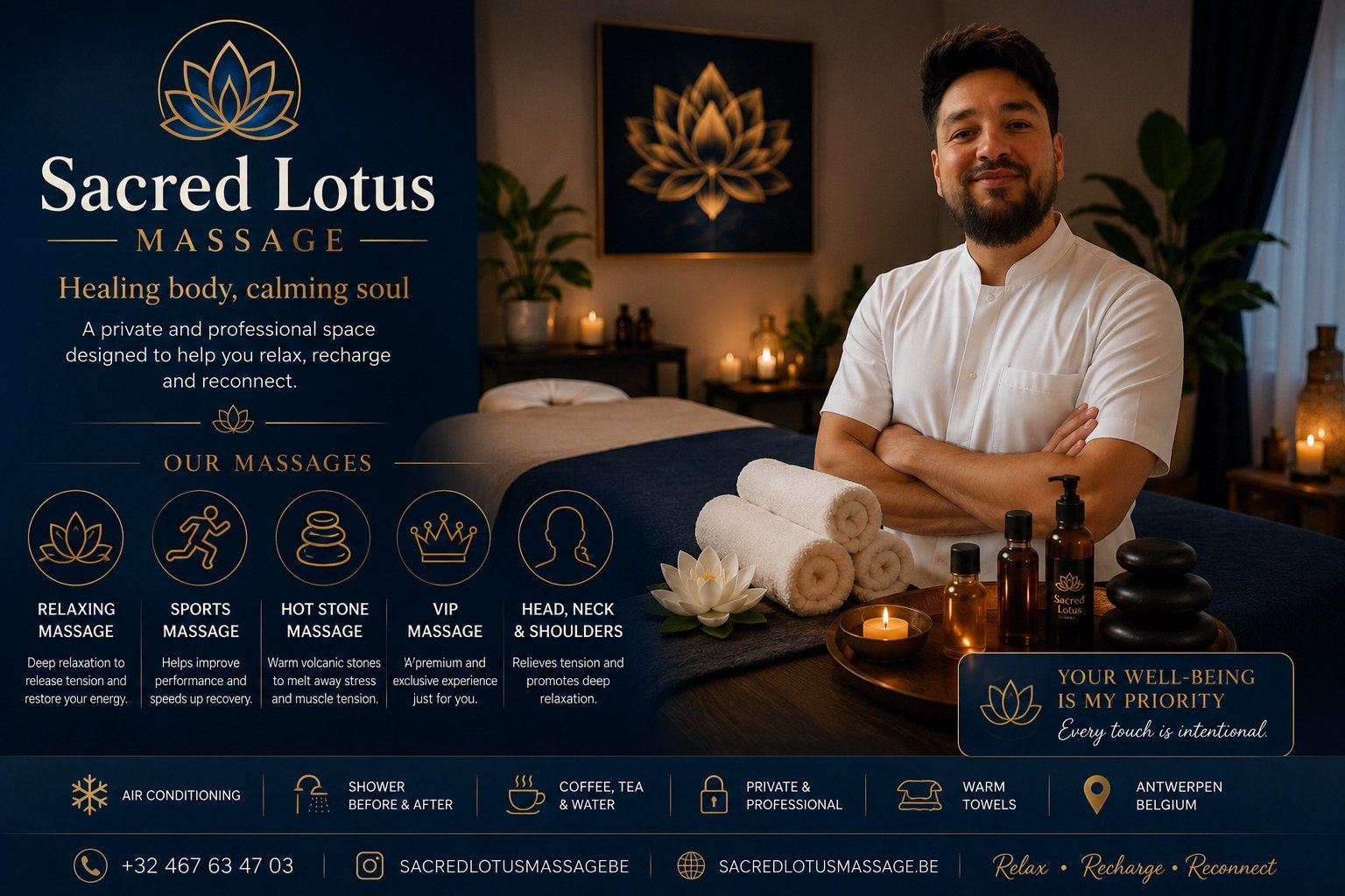 Action estivale — Massage relaxant pour hommes, Massage relaxant
