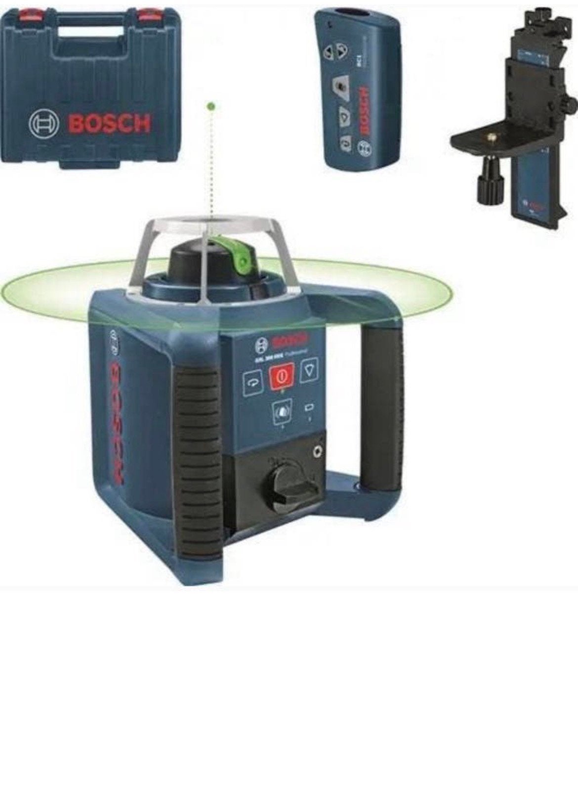 Bosh Blauw GRL 300 HVG Rotatielaser GROEN met STATIEF, Enlèvement, Comme neuf