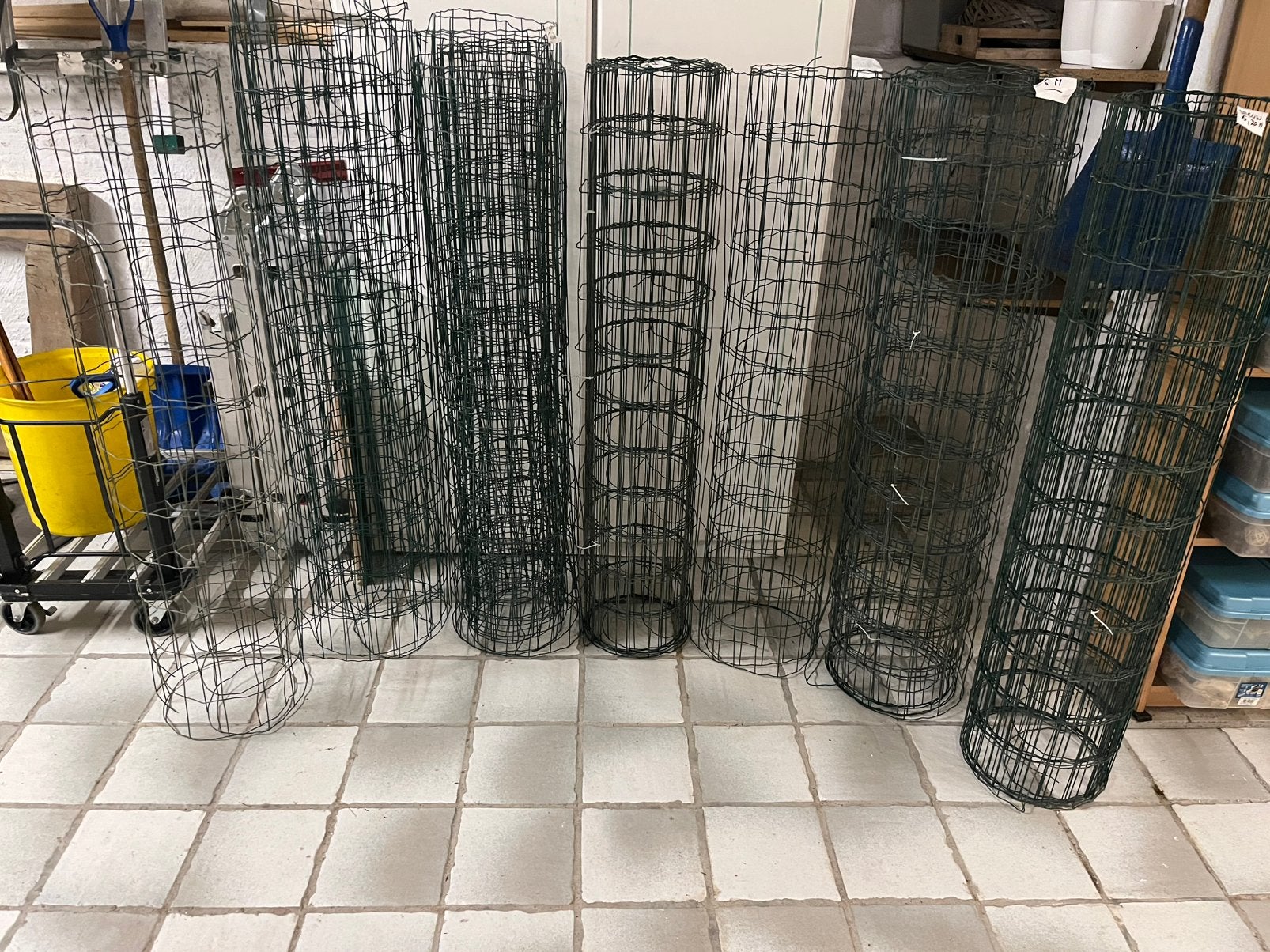 Fil de jardin vert, hauteur 1,22 m, rouleaux variés, Jardin & Terrasse, Enlèvement, Comme neuf