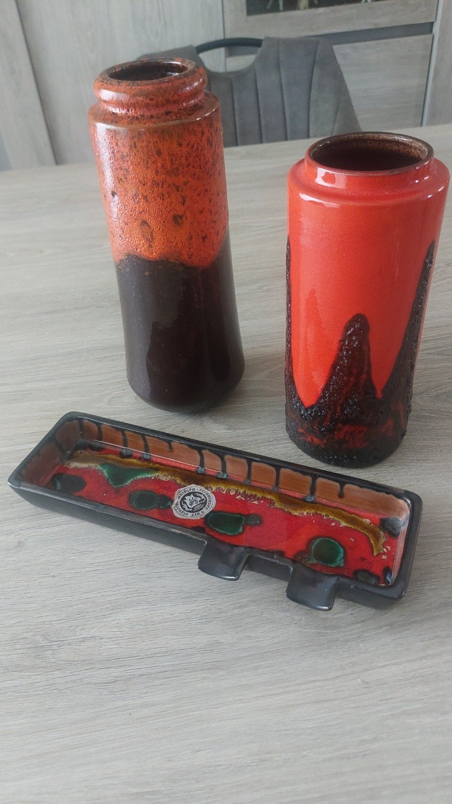 Mid-Century Modern Keramiek Set – Scheurich 'Super Color' &, Ophalen of Verzenden