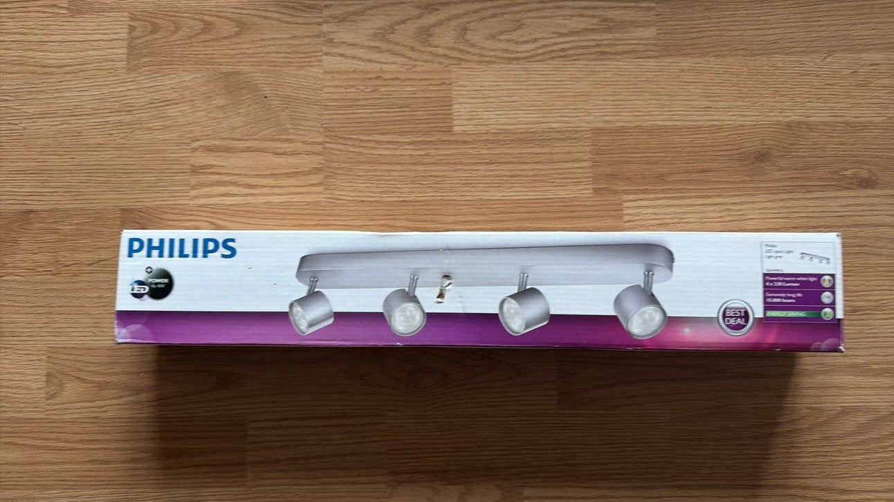 Schitterende Philips Led 4 x 4w spot in de verpakking, Ophalen, Zo goed als nieuw