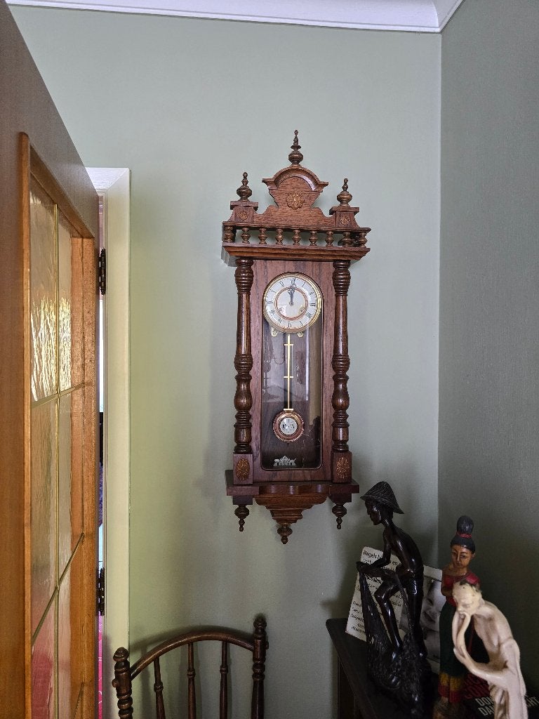 Antiek regulateur wandklok "Paardjesklok", Antiek en Kunst, Ophalen
