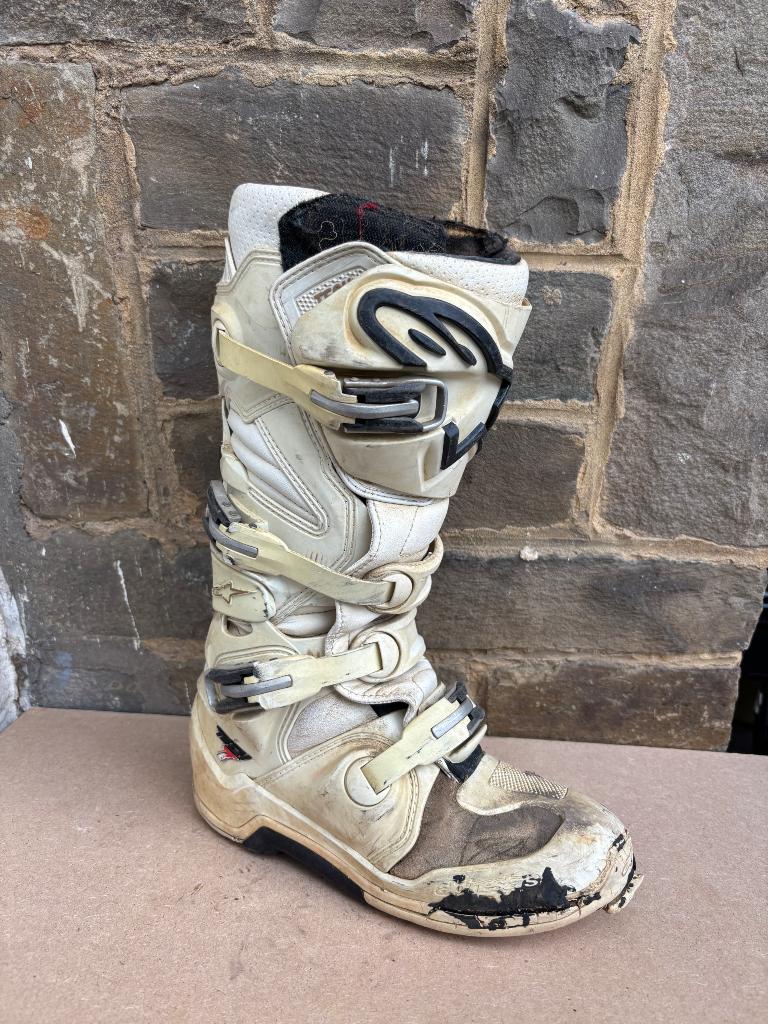 Alpinestar tech 7 witte laarzen, Motoren, Kleding | Motorkleding, Dames, Alpinestars, Tweedehands, Ophalen