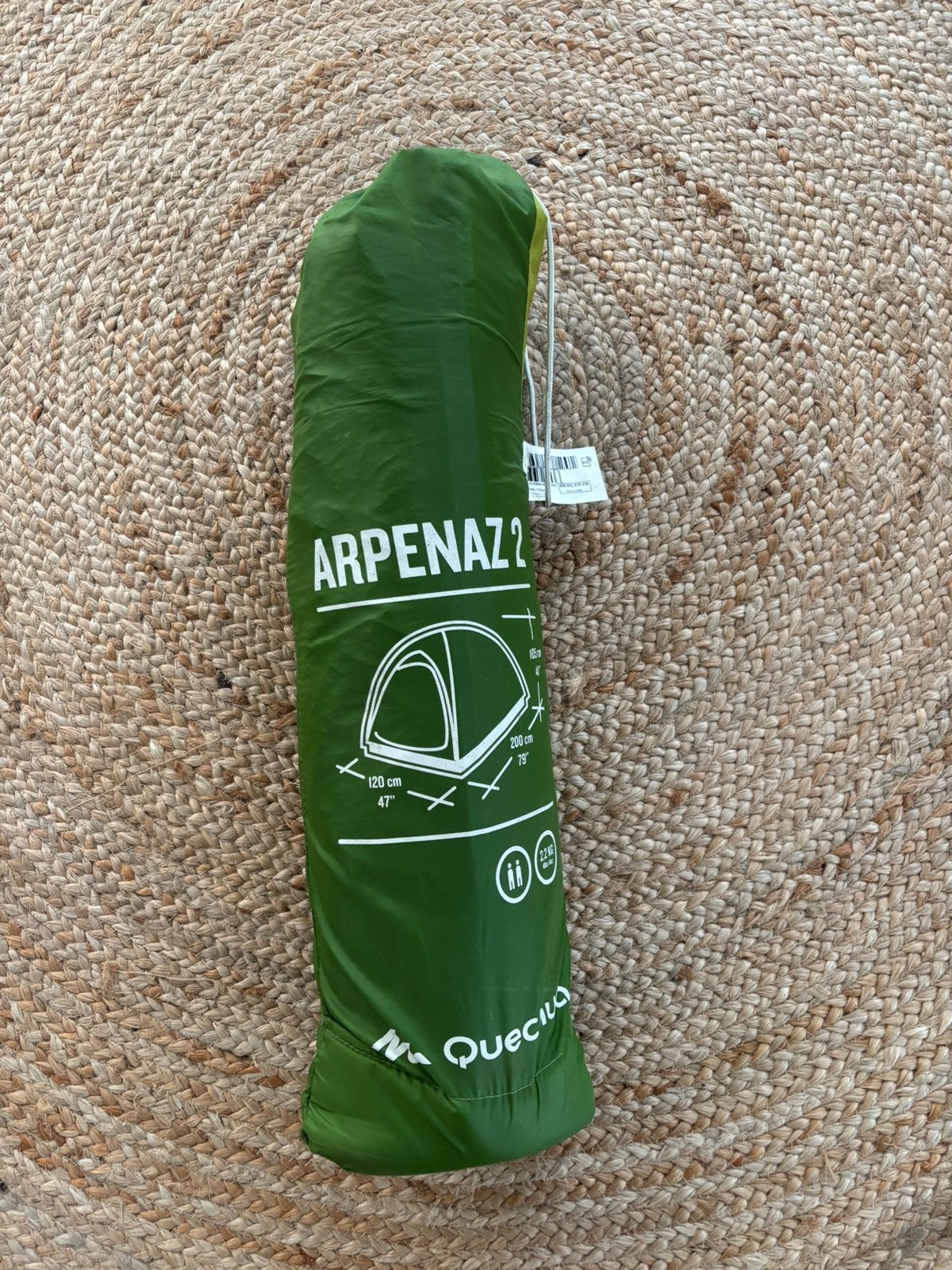 Tent Arpenaz 2 – slechts 1 keer gebruikt, Caravans en Kamperen, Tenten, Ophalen, Zo goed als nieuw, Tot en met 2