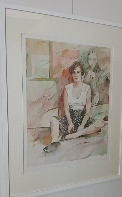 Grote litho Christine Comyn    E.A, Antiquités & Art, Art | Lithographies & Sérigraphies, Édition limitée, Enlèvement, Portraits et figures