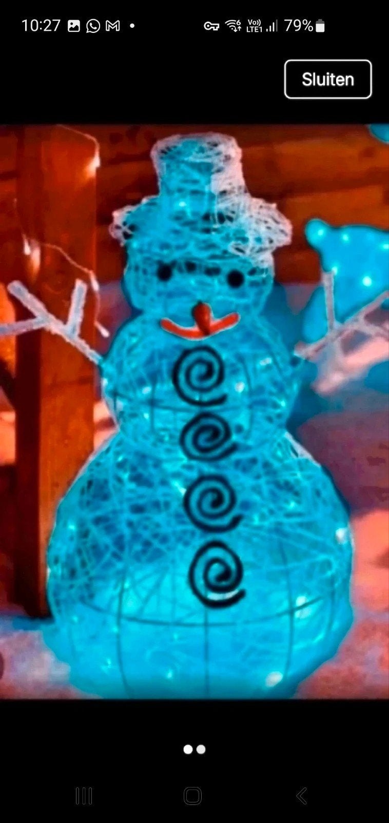 nouveau grand bonhomme de neige avec lumières, Divers, Enlèvement ou Envoi, Neuf