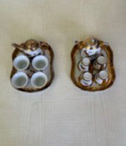 2 services set tasses verres à saké liqueur alcool asiatique, Antiquités & Art, Enlèvement
